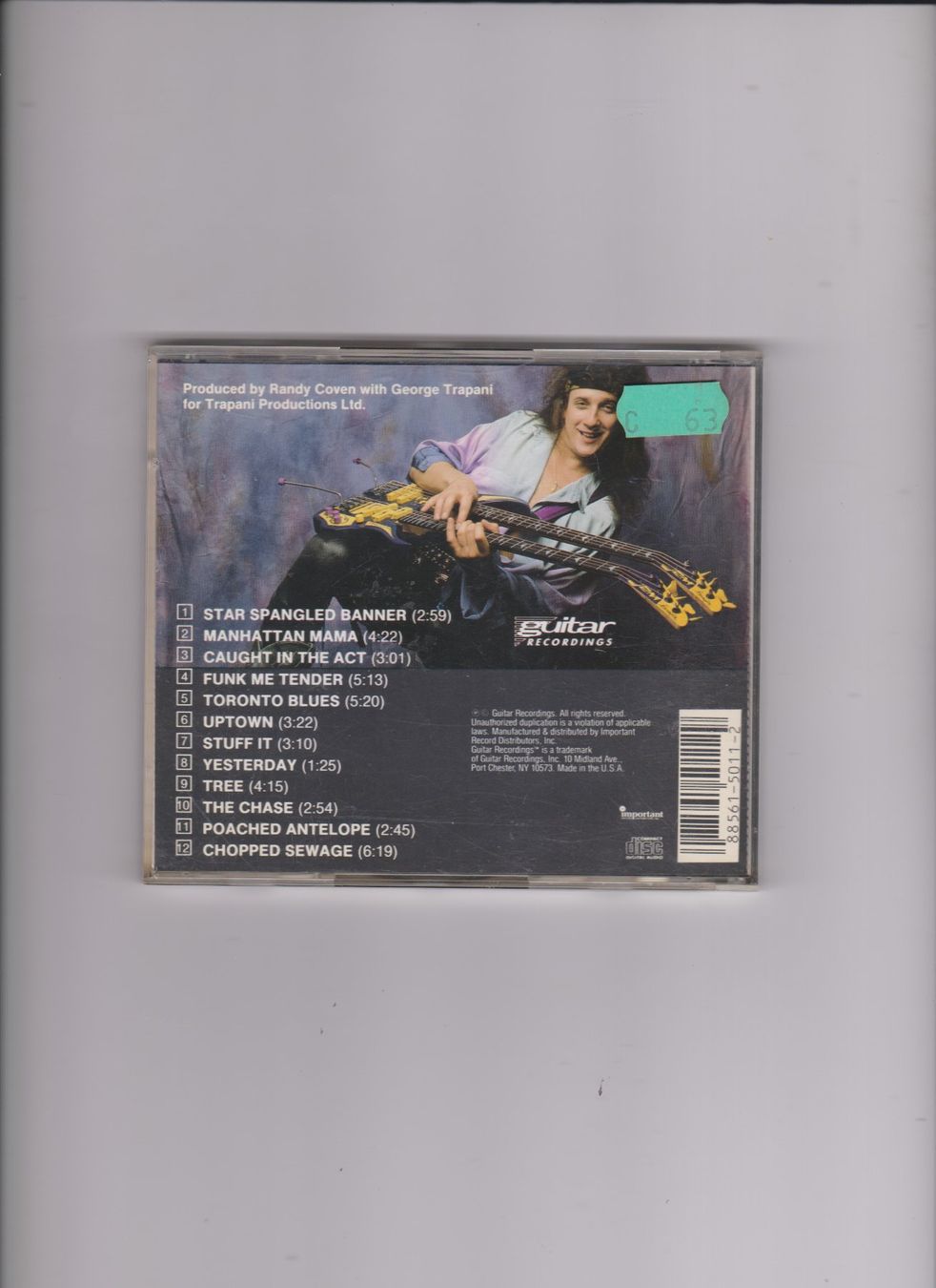 CD: Randy Coven Funk Me Tender CD – Usato da Bex venduto da Canouille 1