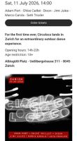 Circoloco Kaufleuten Albisgüetli Circo loco