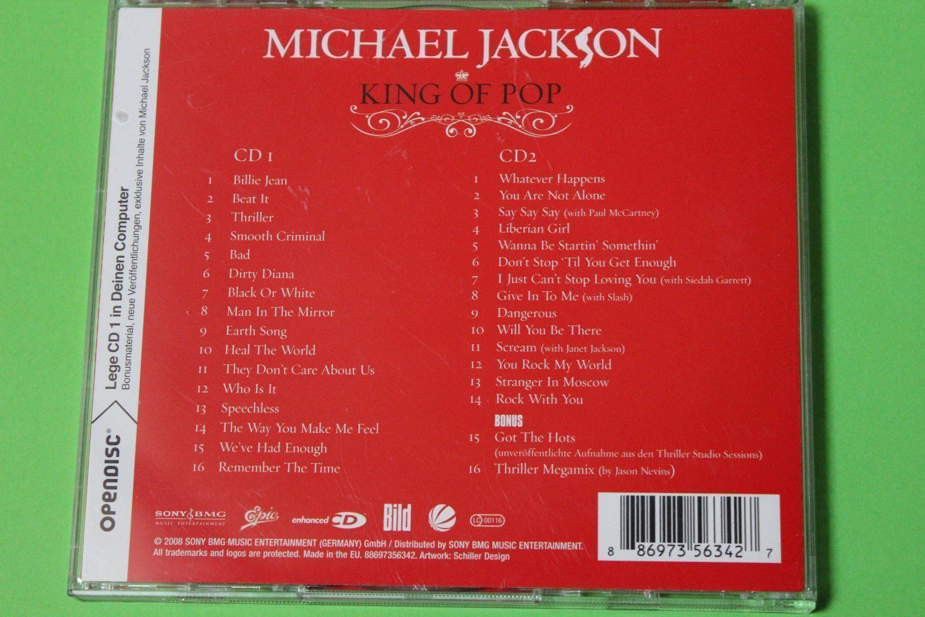 CDs: Michael Jackson - King of Pop 2CD RAR!!! Compilation 2008 – Gebraucht aus Tübach von JamesStone 3