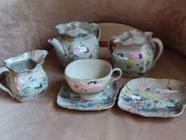 Antikes Banko Meiji Japanisches Tee Set 6 Teilig