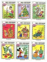 Briefmarken Walt Disney. Micky Maus. Turks- und Caicosinseln