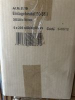Einlagebeutel 50-55l, 6x200 Stk, 350/260x780mm - Neuwertig!