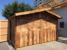 Marktstand Holz modular aufklappbar guter Zustand