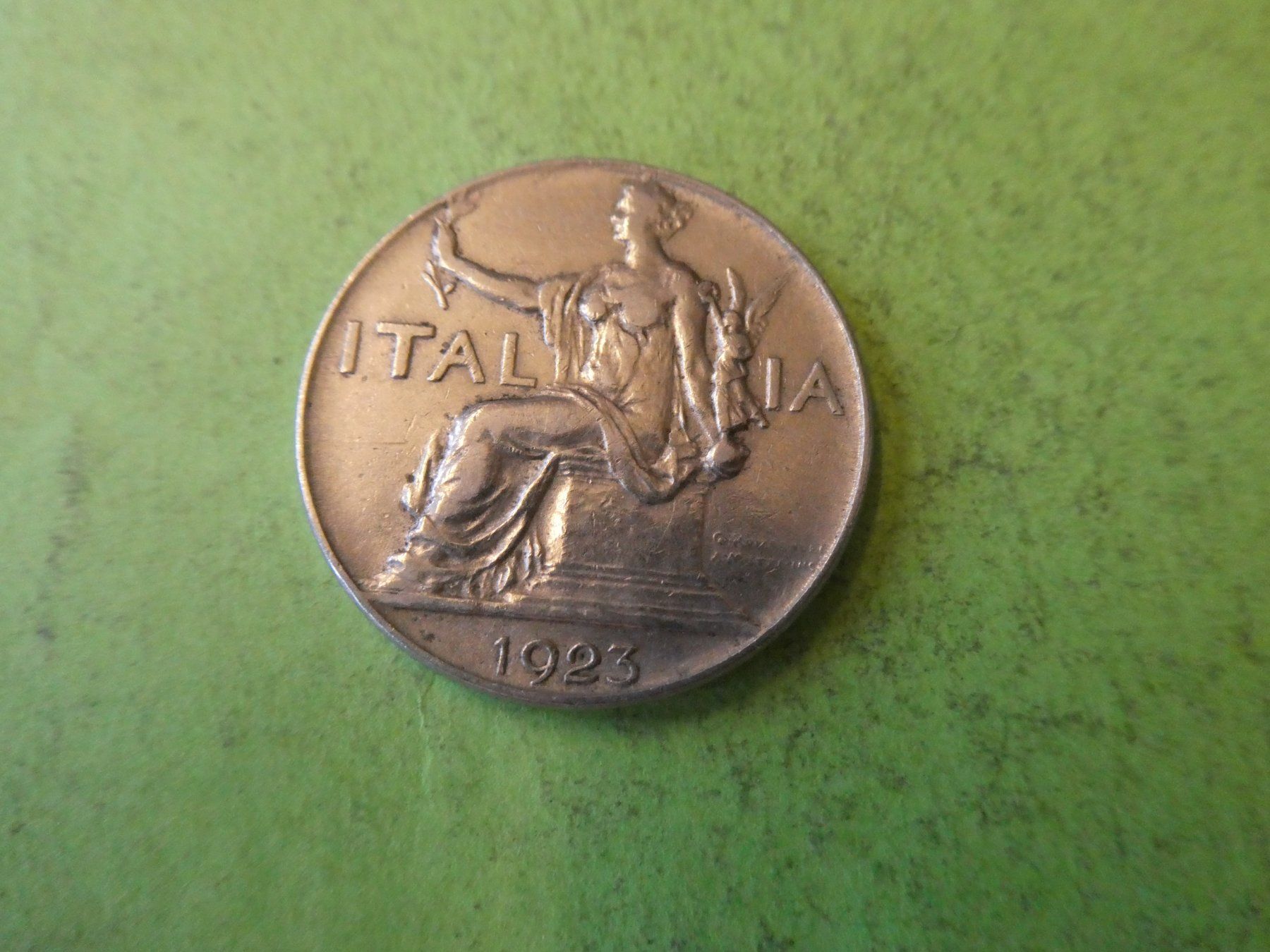 Tutti le monete: Italien 1925, 1 Lira – Usato da Hinterforst venduto da Rohusri