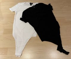 Schwarzer & weisser Body von PrettyLittleThing, Gr. 34