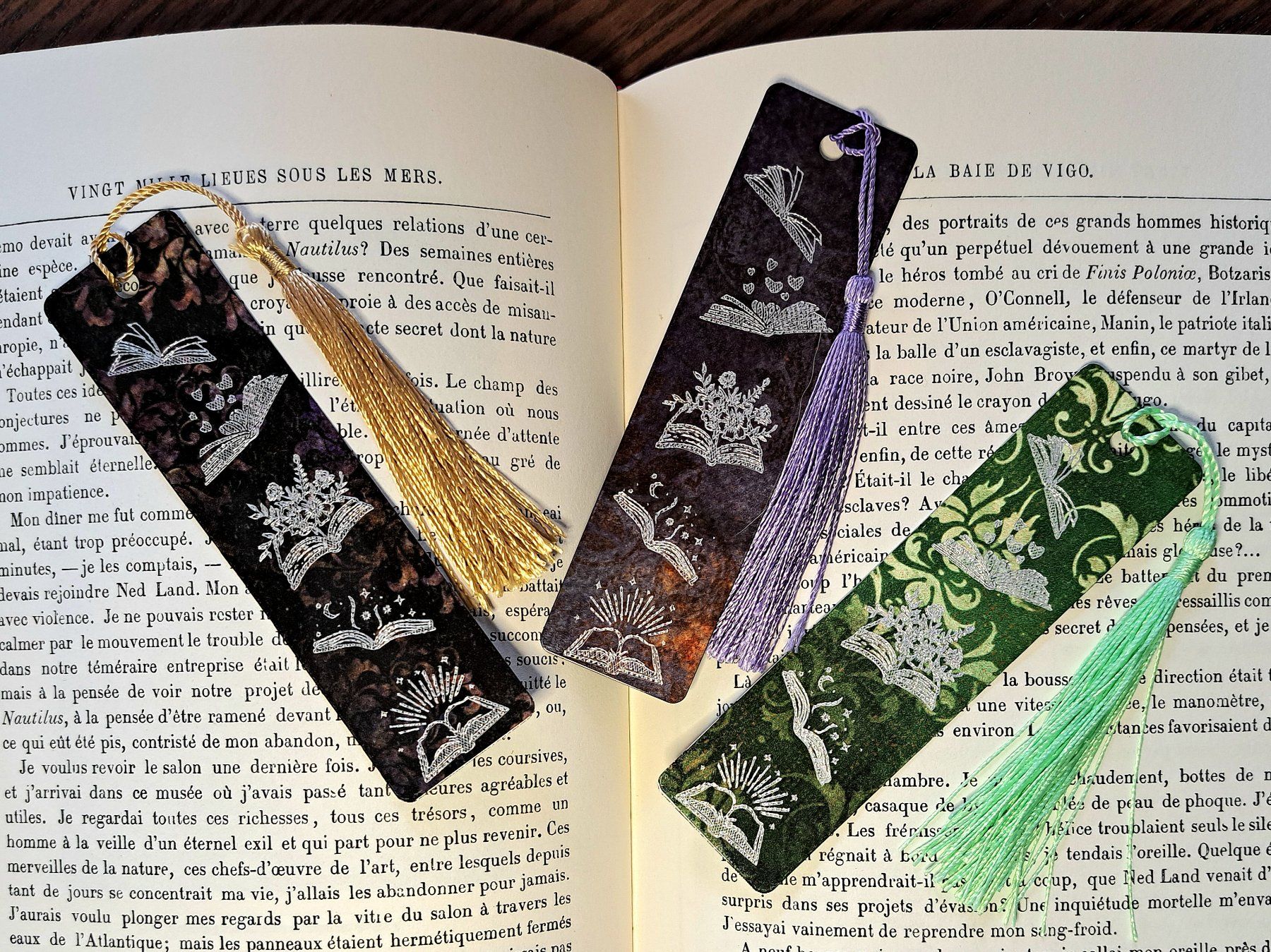 Autres collections & raretés: Marque-page métal "Reading emotions", fait main, vert – Neuf (Voir description) à Troinex par adelineac 4