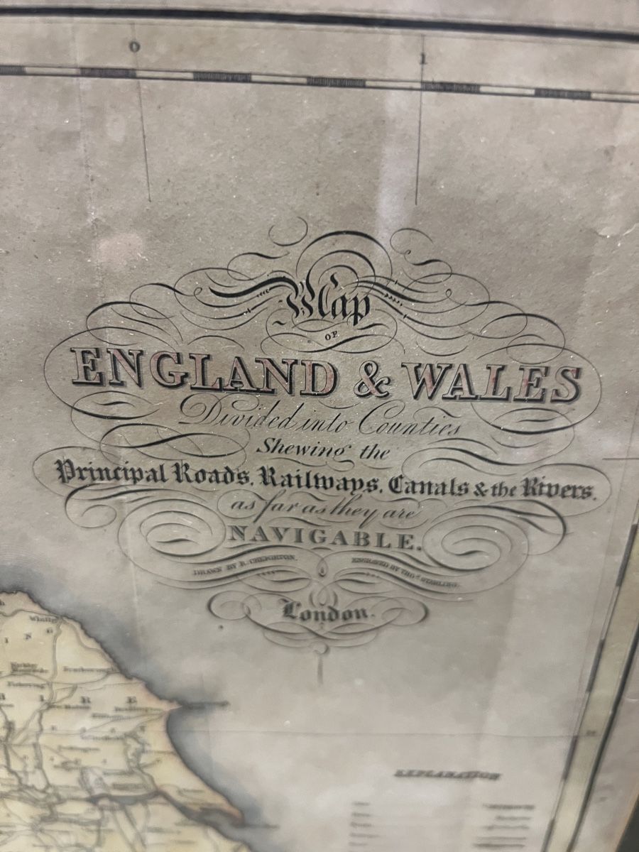 Cartes géographiques & atlas: ANCIENNE CARTE GÉOGRAPHIQUE DE L’ANGLETERRE – D'occasion à Genève par Qanil77 6