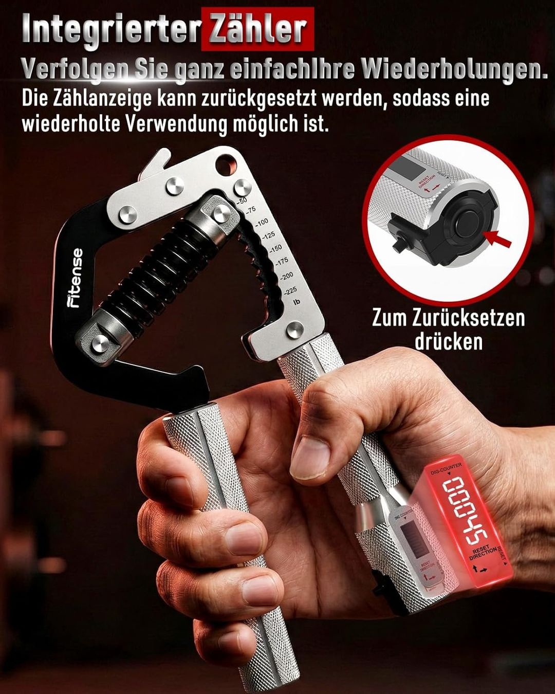 Hometrainer: Handtrainer Griffkrafttrainer 50-225LB Zähler – Nuovo e nell'imballaggio originale da Suhr venduto da TradeMasters 4