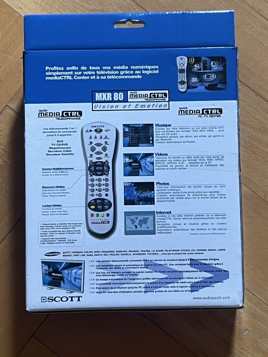 Systèmes de contrôle: Scott MXR 80 AwoX Media Ctrl – Neuf avec emballage d'origine à Bulle par Sammobil 1