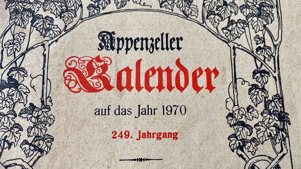 Kalender 1970, Apenzeller, Mondlandung usw  Kaufen auf Ricardo