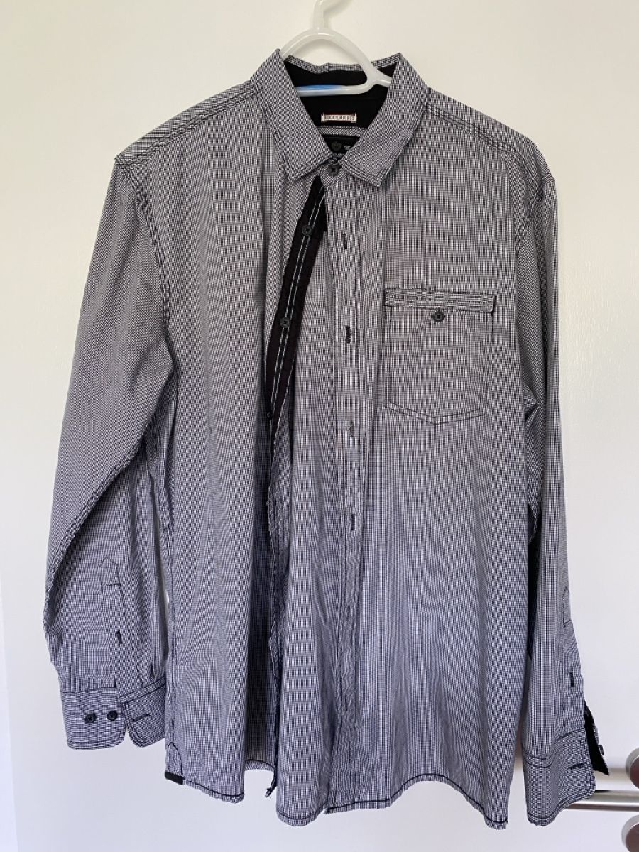 Camicie: FF Denim Hemd Gr. L Schwarz/ weiss – Usato da Ittenthal venduto da Lorinakuprecht0