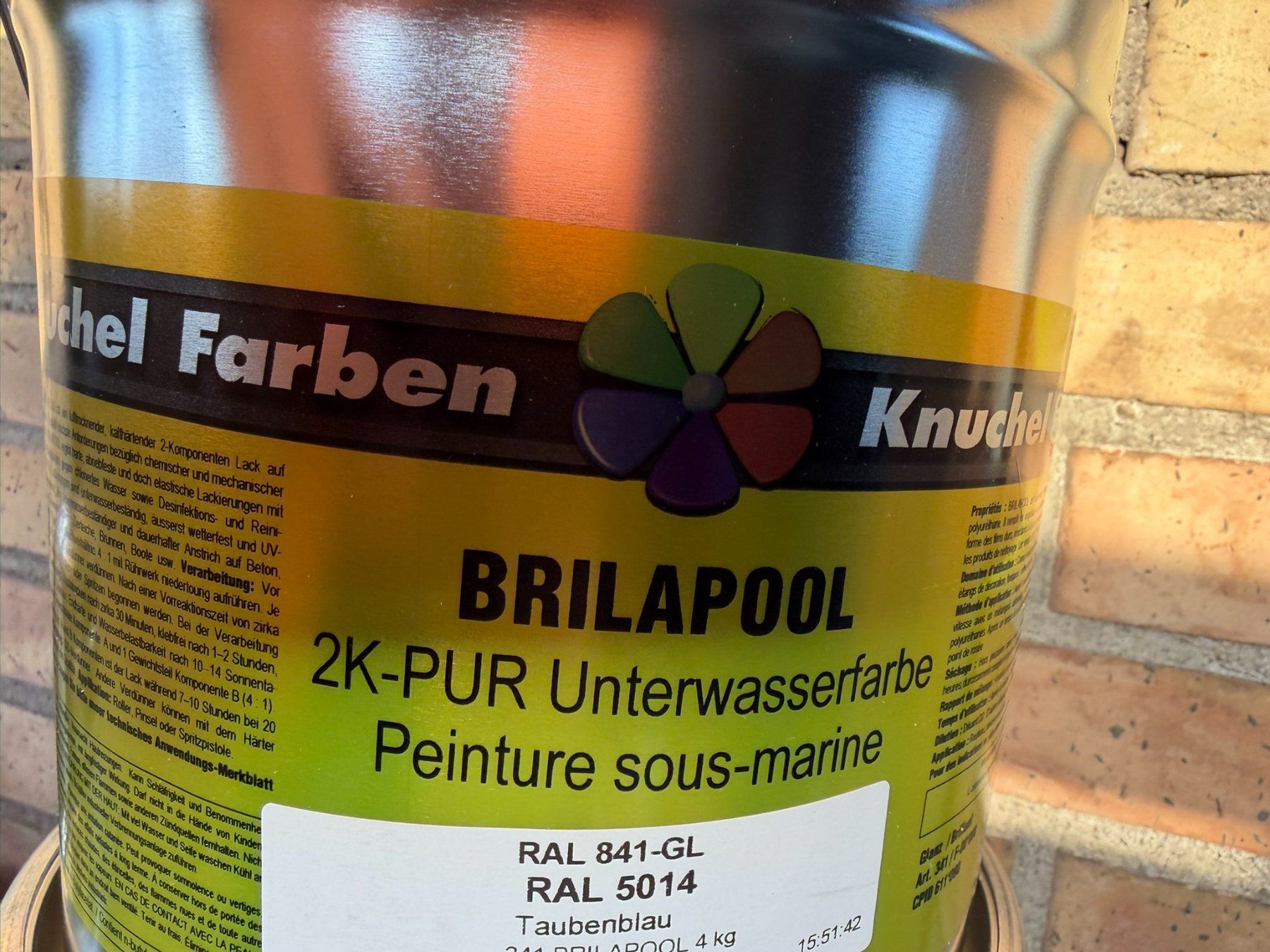 Colori: 2K Unterwasserfarbe / Poolfarbe mit Epoxy Abdichtung – Nuovo e nell'imballaggio originale da Kirchenthurnen venduto da dasplushippenstiel 1