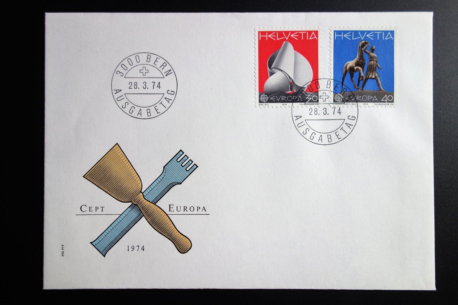 Tutti i francobolli: 1974 FDC Europamarken – Usato da Mettmenstetten venduto da Sutasso