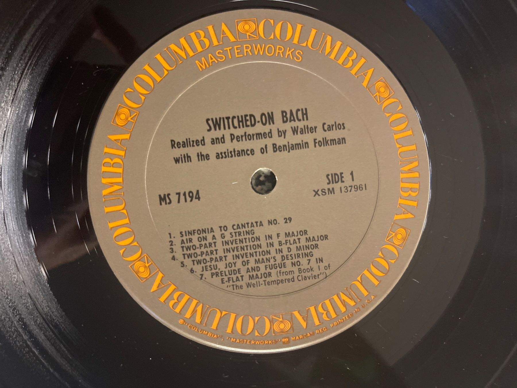 Schallplatten: A313/Walter Carlos - Switched-On Bach – Gebraucht aus Frutigen von Philippe_jsp 2