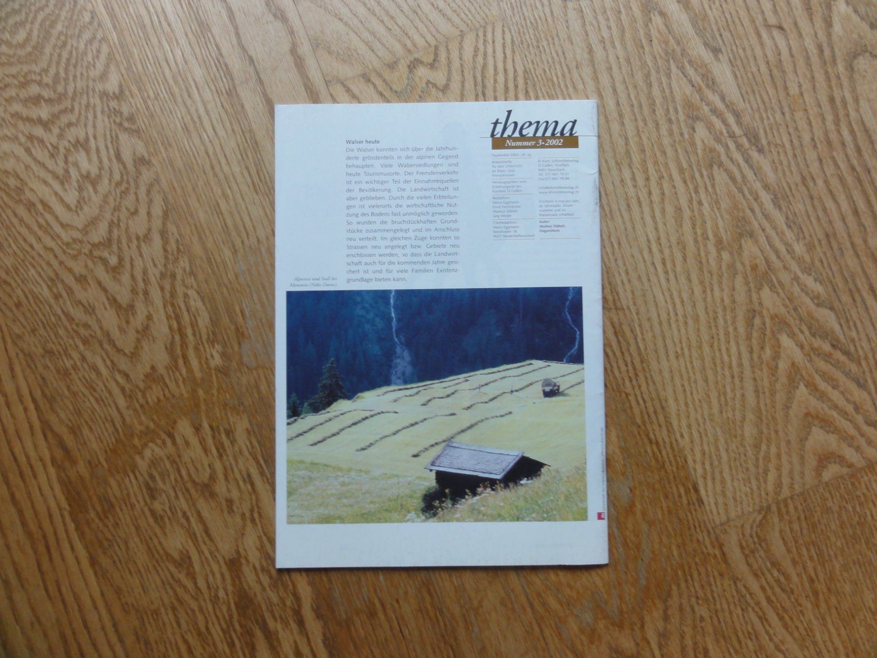 Riviste & Magazine: Die Walser, thema Heft – Nuovo (secondo la descrizione) da Riedholz venduto da Taweva 3