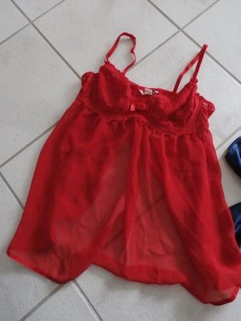 Negligee in rot Grösse L