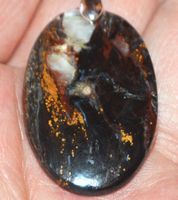 Anhänger L-5939 – Pietersit Cabochon ca. 35x24mm