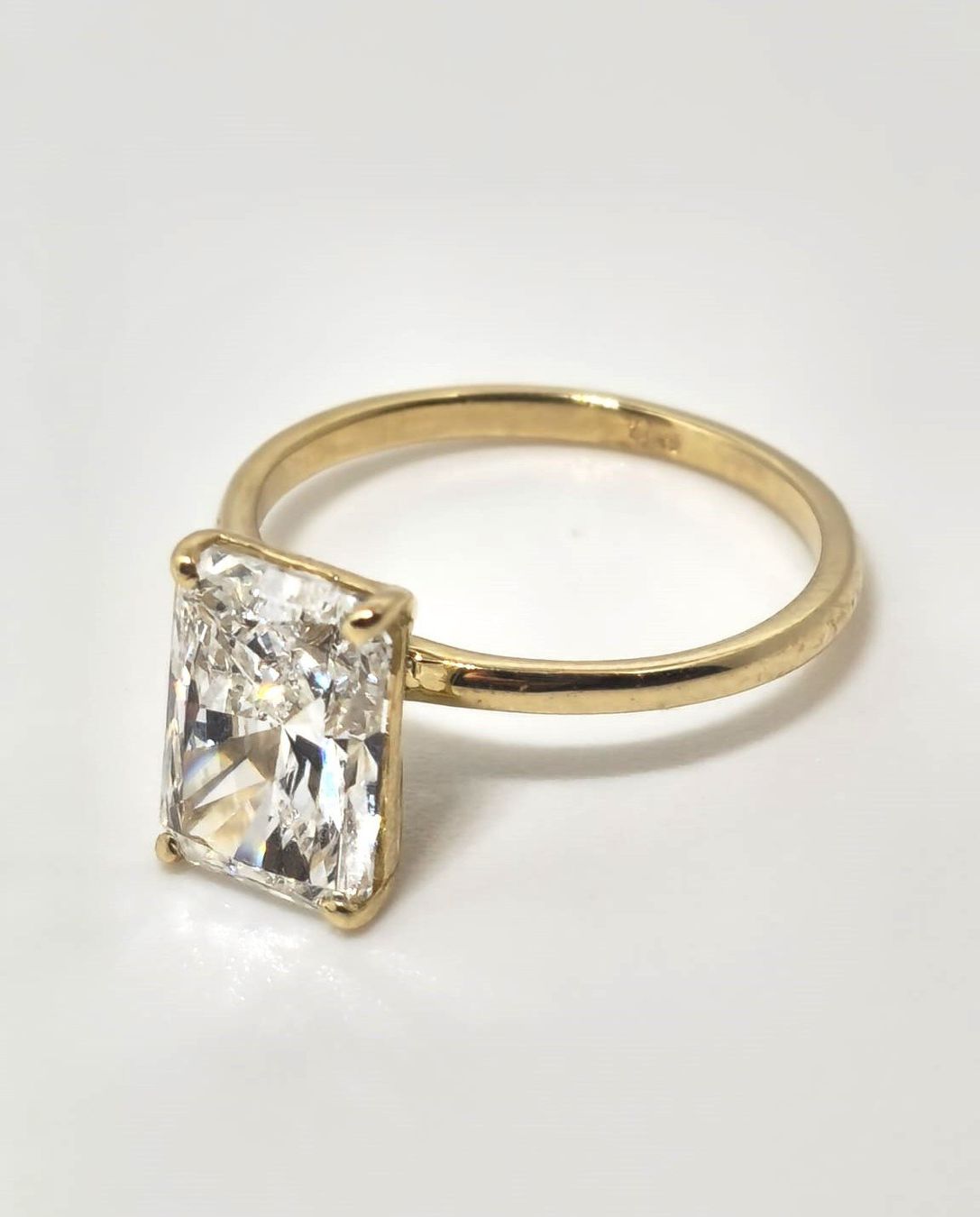 Ringe: Ring 14K Gelbgold, Labordiamant 3,03 ct E VVS2 IGI – Neu und originalverpackt aus Winterthur von fba_7ply 3