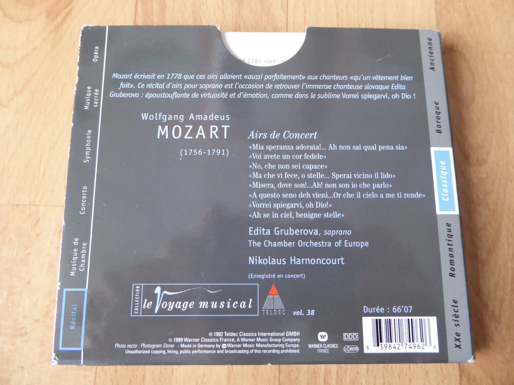 CD & DVD-Rohlinge: Mozart - Airs de Concert – Gebraucht aus Aeugst am Albis von Drayprescot 1