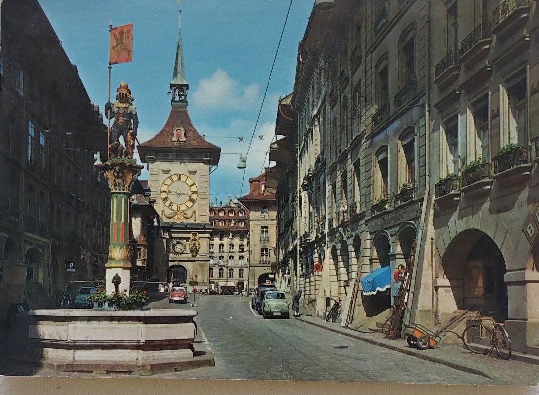 Ansichtskarten: BERN - Zeitglockenturm – Gebraucht aus Delémont von Domdom1