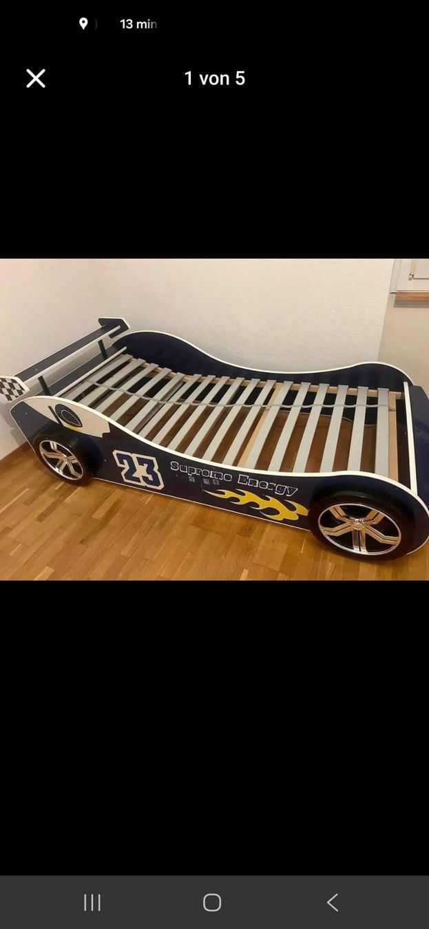 Letti: Kinderbett Rennauto Design guter Zustand – Usato da Riedholz venduto da Bossybay 2