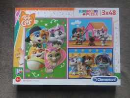 Supercolor Puzzle (3 Puzzles de 48 pc) 44 Cats