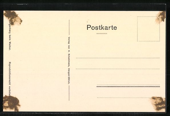 Cartes postales: Horgen, Blick über den Weiher zum Ort – D'occasion à Berlin par bartko-reher 1