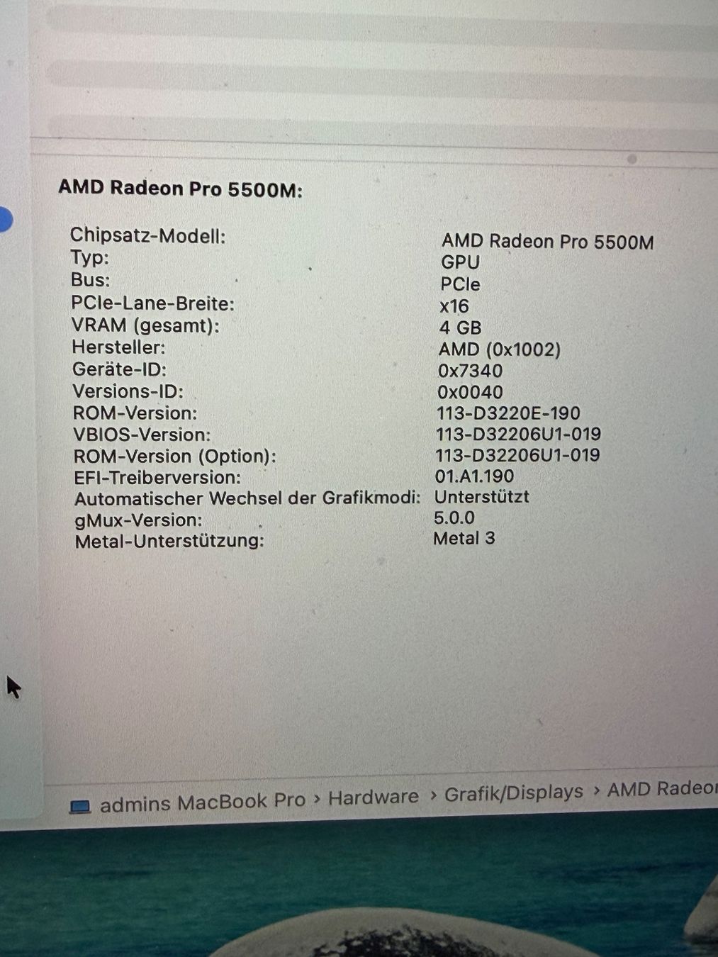 Apple Notebook: Macbook pro 16 i9 – Usato da Schattdorf venduto da Kofi57 3