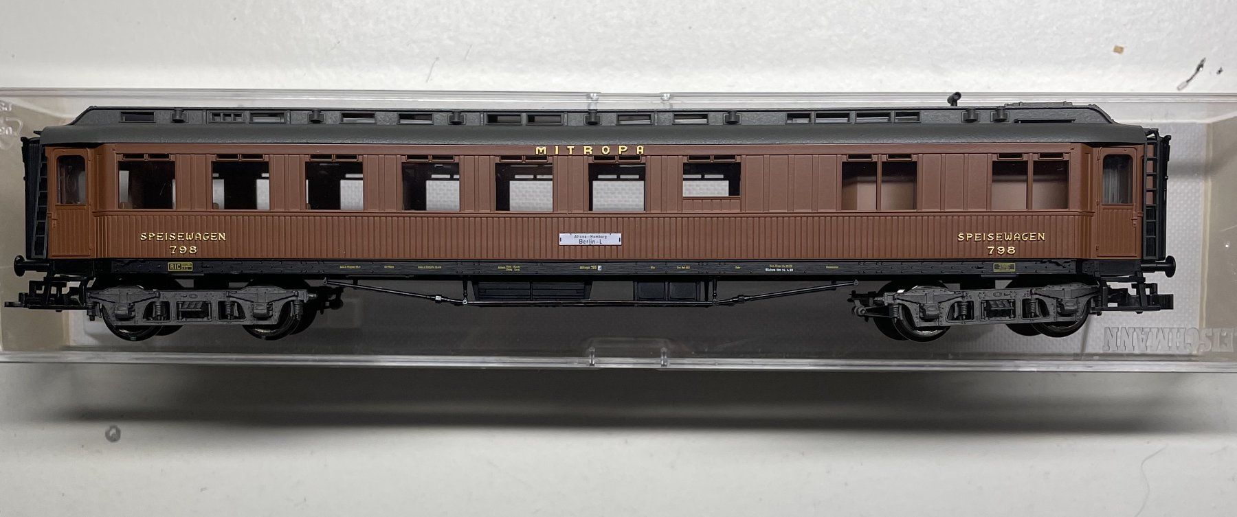 Fleischmann Modellini di ferrovie: Fleischmann HO DRG Speisewagen Mitropa 5081K – Usato da Le Landeron venduto da patrick_train 1