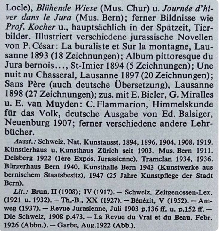 Dipinti: Kiener Robert (1866-1945) – Usato da Grosshöchstetten venduto da Perle1951 6