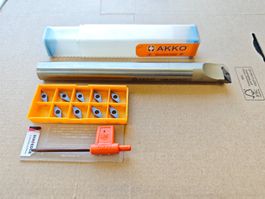 Innendrehstahl 20mm + Wendeplatten für Drehbank / CNC