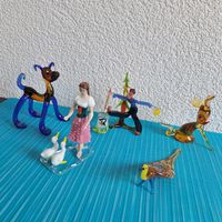 Glasfiguren Murano Lauscha ... Mundgeblasen Vintage Deko!