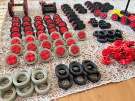 Lego über 150 Teile , verschiedene Räder und Querbalken