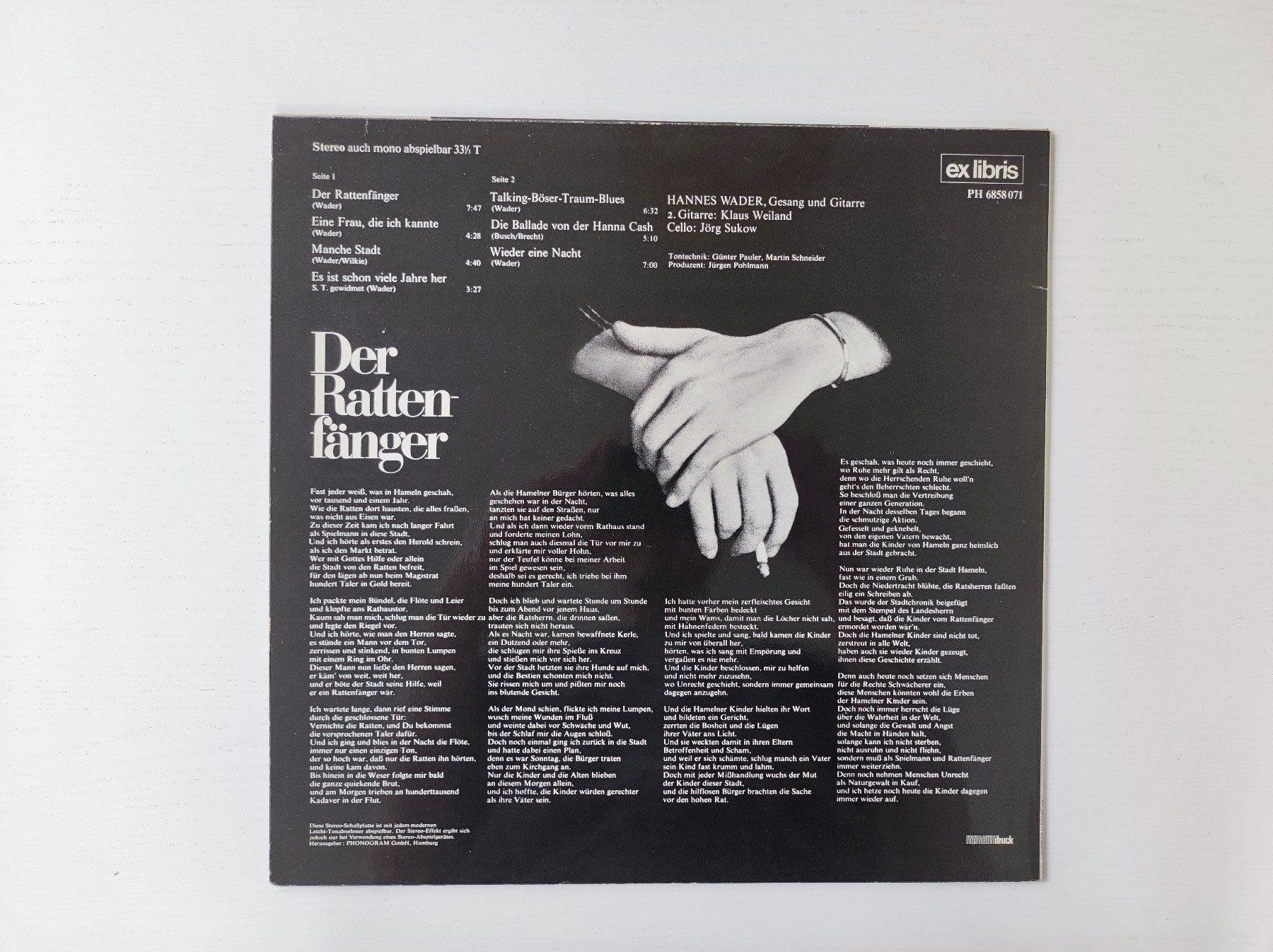Dischi in vinile: Hannes Wader - Der Rattenfänger – Usato da Baden venduto da wenkst 1