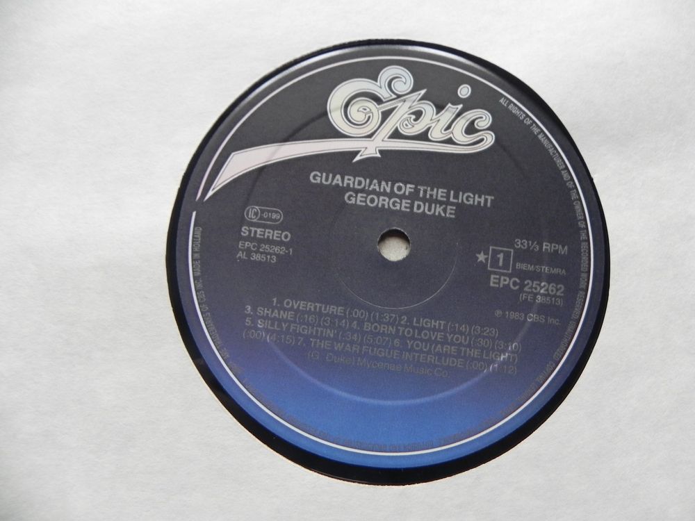LP US Soul Funk Disco George Duke 1983 Guardian of the Light | Kaufen ...