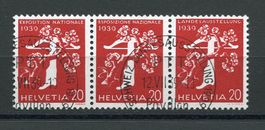 Zusammendruck Z 27b gestempelt - Katalogpreis Fr. 90.-