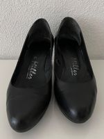 Elegante, schwarze PATRICIA MILLER Leder-Pumps, Gr. 39