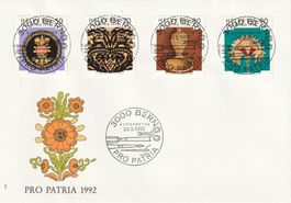 1992 Pro Patria ET - Vollstempel, Ersttagsbrief