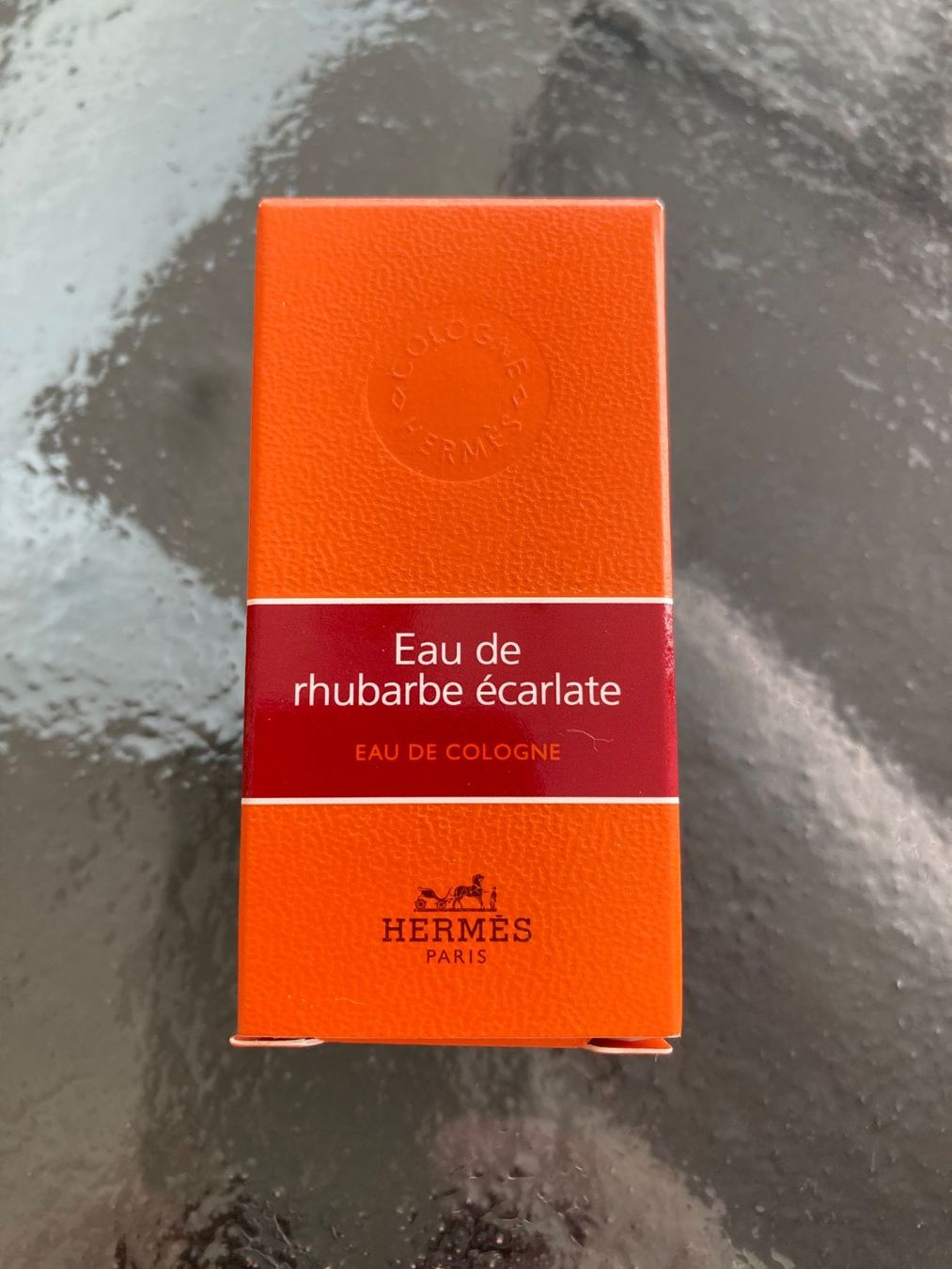 Hermès Profumi & Eau de Toilette: Hermes Eau de Rhubarbe Écarlate EdC, 7.5 ml, neu mit OVP – Nuovo e nell'imballaggio originale da Zürich venduto da einefreude 1