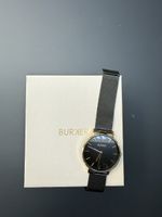 BURKER Watch Gold Black Mesh Band 3ATM Water Resistant New