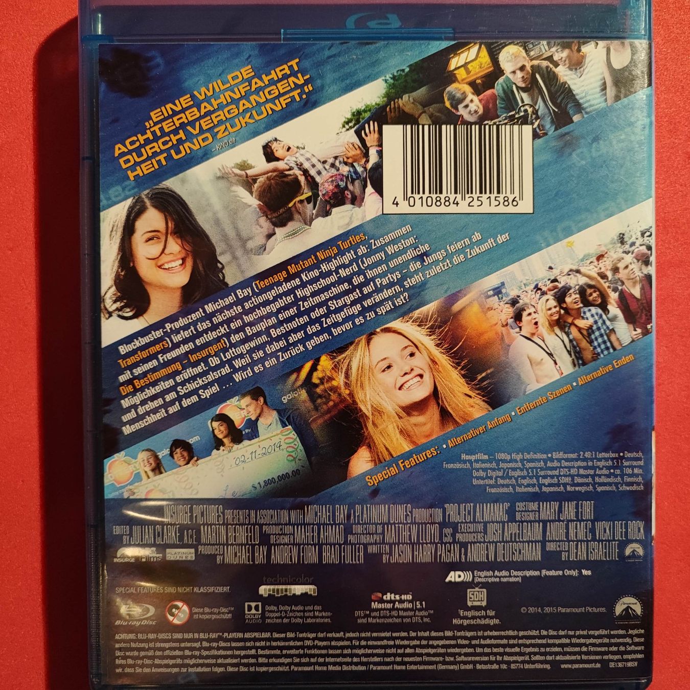 Tutti i DVDs: Project Almanac (Blu-ray) – Usato da Dübendorf venduto da kb86_MOVIE 1