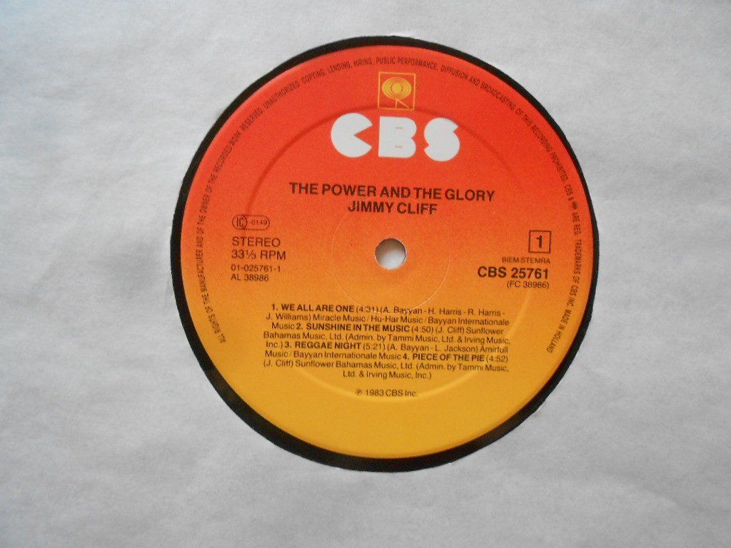 Schallplatten: JIMMY CLIFF  -  THE POWER AND THE GLORY – Gebraucht aus Bex von Giorgiob 3