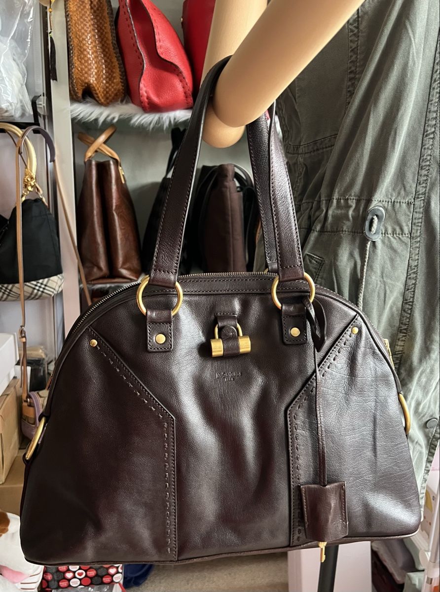 Saint Laurent Borse: Yves Saint Laurent Muse Leder-Handtasche – Usato da Zürich venduto da ClosetKTT 5
