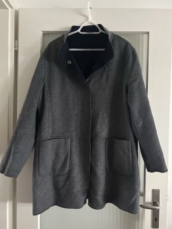 Bauer Damen Umkehr Mantel Grösse 48 Schurwolle und Kaschmir