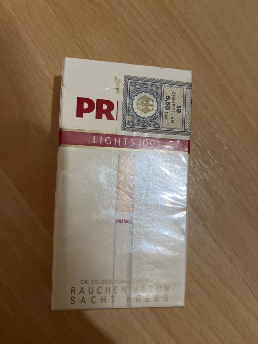 Sigari: Prince Lights 100's aus D-Mark Zeiten – Usato da Arch venduto da sibylle.anne