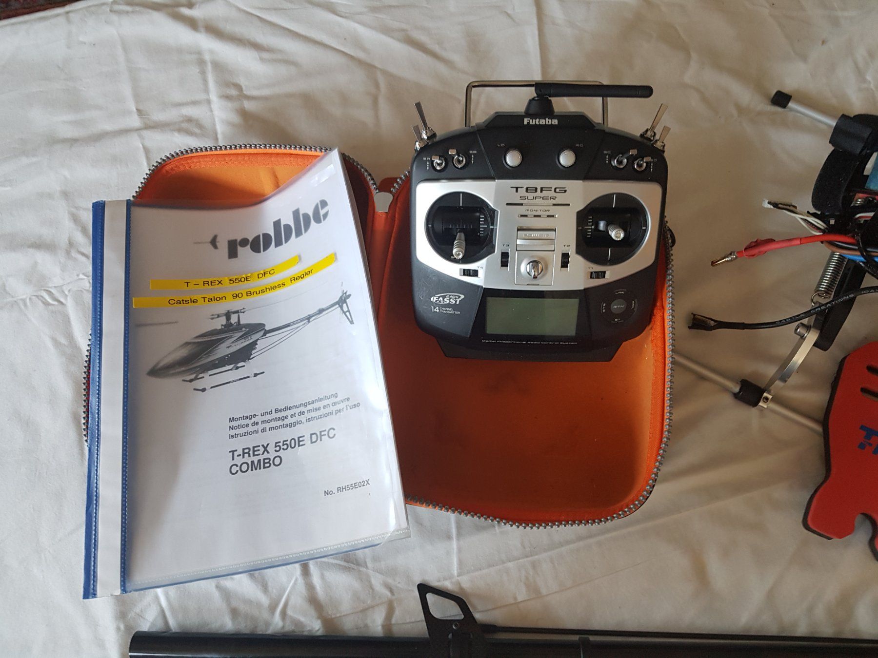 Align Modellismo RC: T-Rex 550E DFC als Ersatzteilspender – Usato da Freienbach venduto da 18035 2