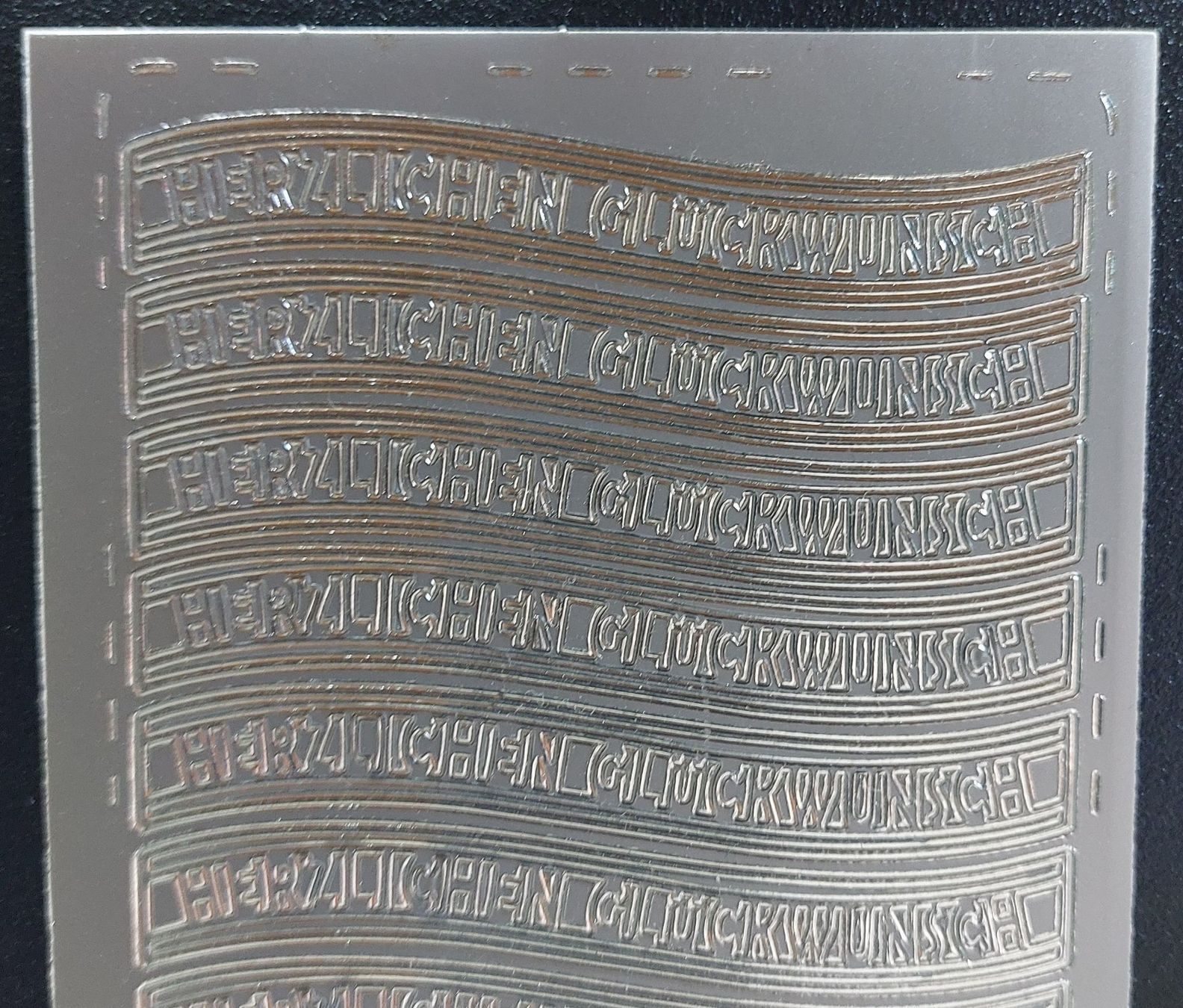 Sticker: Herzlichen Glückwunsch Silber oder Gold / Neupreis Fr. 2.50 – Nuovo e nell'imballaggio originale da Zollikofen venduto da Blackie 2
