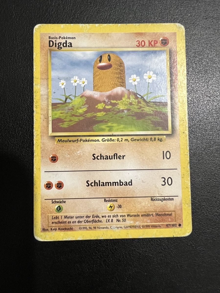 Pokémon Carte collezionabili: Pokemonkarte Digda Base Set Deutsch – Usato da Willisau venduto da Neiro77