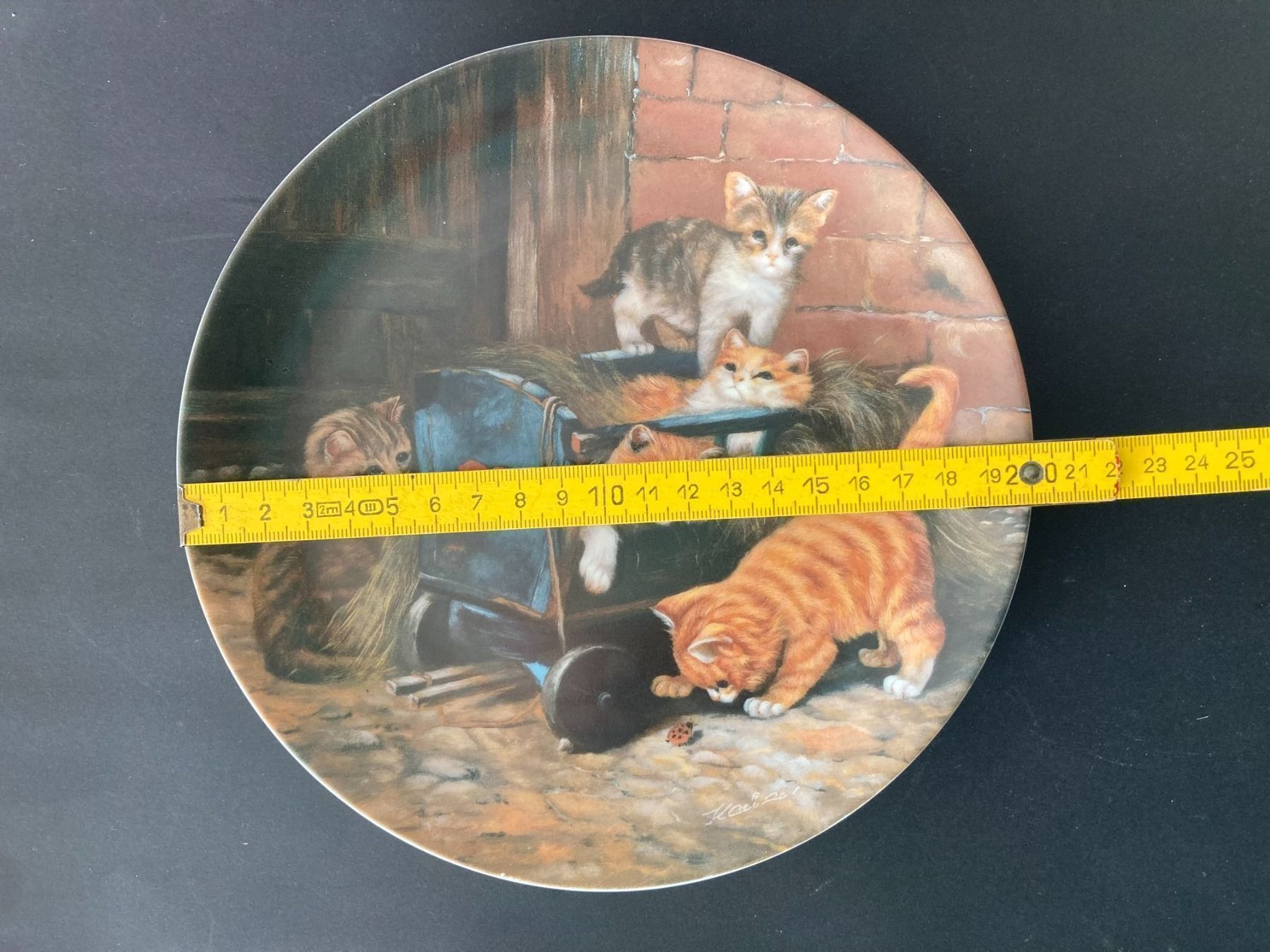 Teller: Seltmann Weiden 1991 Sammelteller Katzen Die Spielkameraden – Gebraucht aus Subingen von Etageren 5