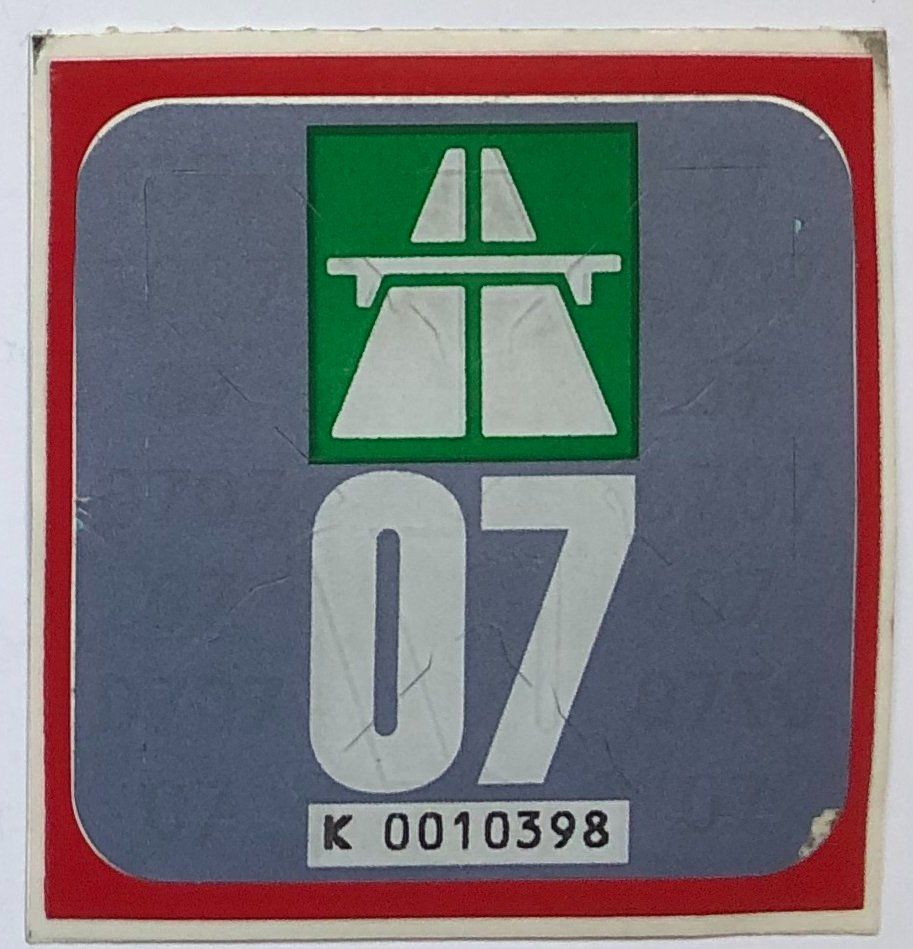 Vignette autostradali: Autobahnvignette 2007 – Usato da Ganterschwil venduto da ganterb